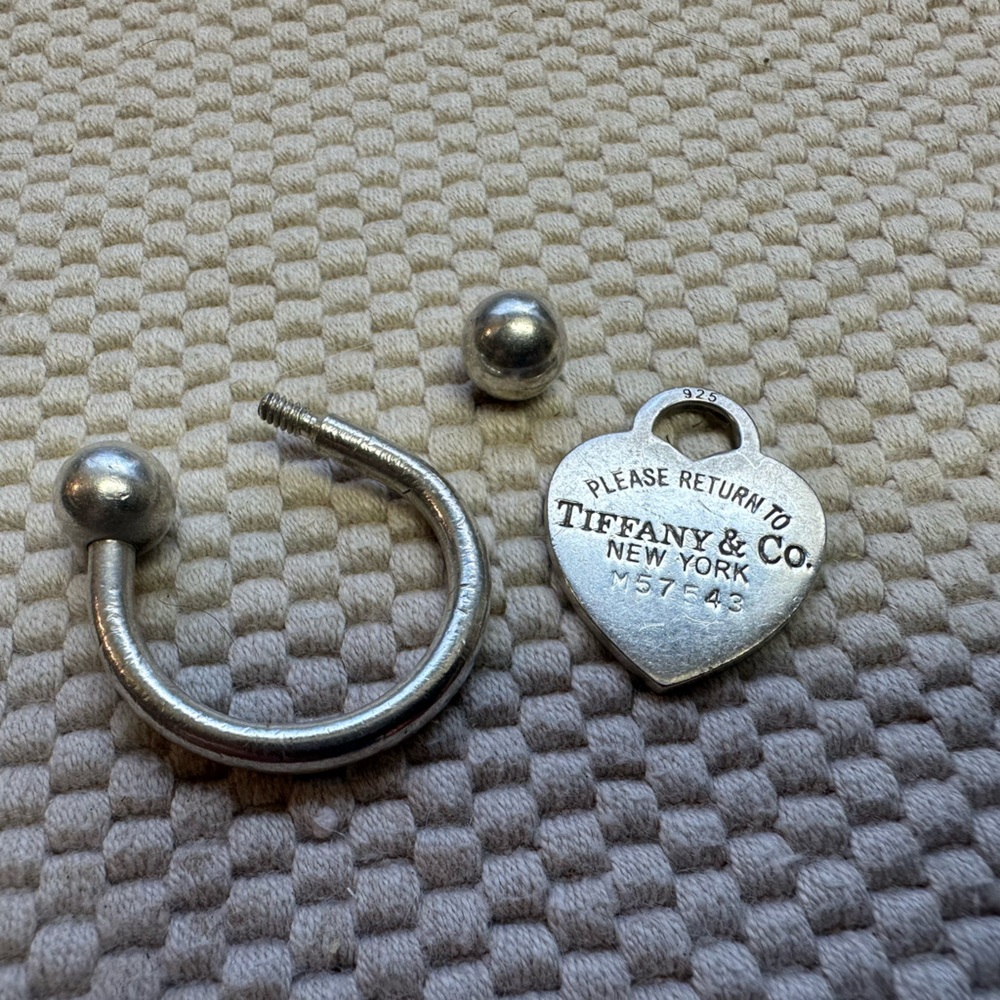 Tiffany&Co Sterling Silver Heart Keyring